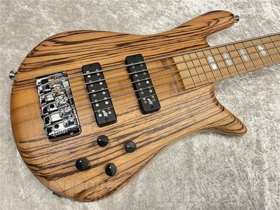 NEW Spector Euro5 RST Zebrawood Natural Matte 5string Neck Thru Active Bass W/GB