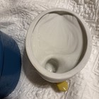 Vintage HALL USA/CARBONE LARGE Duck Covered/Lidded Baking Dish Blue Base. — photo 3