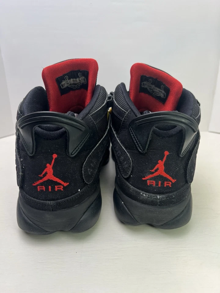 Jordan 6 Anillos Negro Rojo Azufre Hombre Talla 11.5 ¡¡¡Sin Caja!!! Excelente estado!!!! Foto 2 de 4