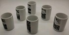 Rare Set of 6 White Porcelain Germany Shot Glasses/ Barware. By Qualitat WS — photo 5