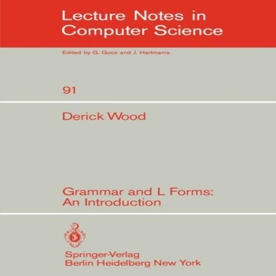 Grammar and L Forms An Introduction D. Wood Paperback Springer Na