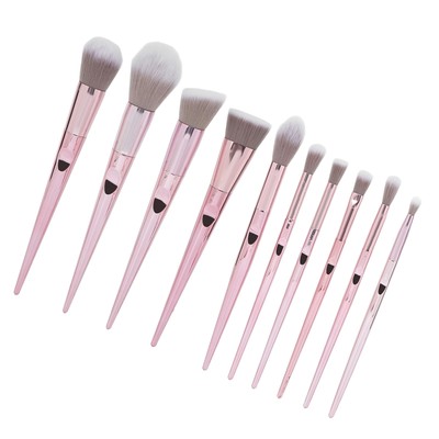 10pcs Makeup Brushes Set Soft Thumb Handle Powder Eye Shadow Highlight Brush FSK