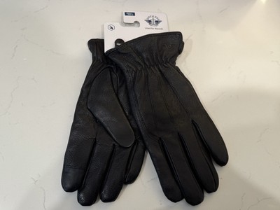 Docker s Men s 100% Leather Easy Texting Gloves Size Large NWT $54.99