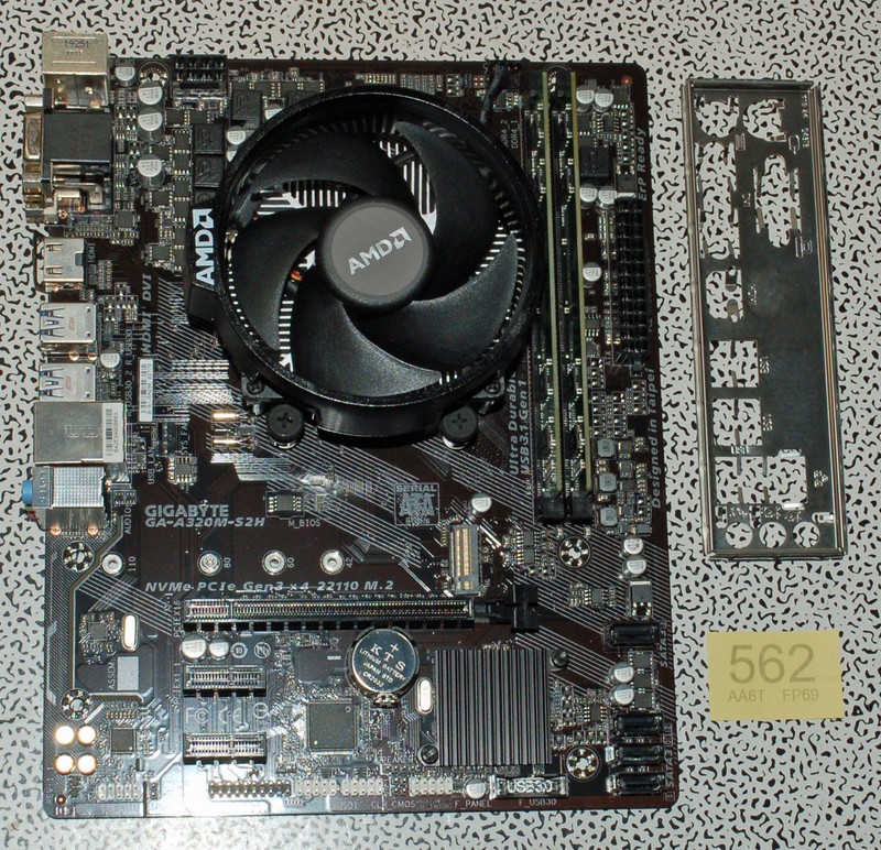 AMD Ryzen 5 3500 CPU, Gigabyte A320M-S2H Motherboard, 16gb Ram Bundle (562)