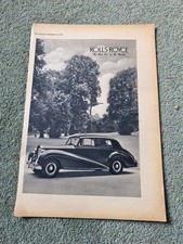 ROLLS ROYCE S ADVERT THE AUTOCAR  24 JUNE 1955