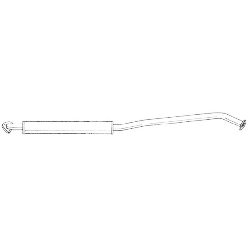 Silencieux central Sigam 15402 en acier robuste pour Bmw