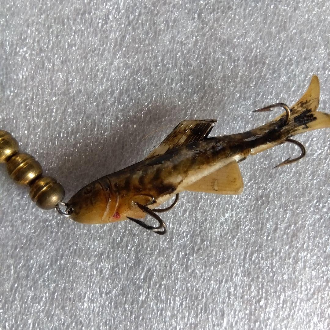 Kuusamo Finland Old Spinnerbait Copper SilverUnused Fish Lure Treble Hooks - Image 5