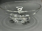 STEUBEN Donald Pollard 3 Toed Floret Bowl 7 3/4 inch Diam. 3 1/2 inch Tall Exc