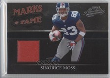 2006 Playoff Absolute Memorabilia Materials Prime 36/50 Sinorice Moss #MF-40 0w8