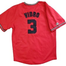 Washington Nationals Jose Vidro #3 Jersey Size Youth 14/16 Majestic Red MLB