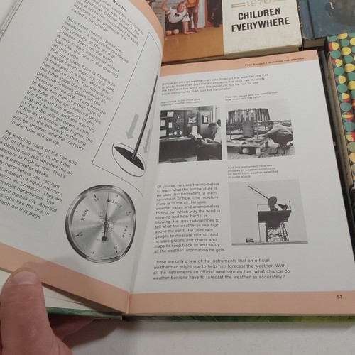 Childcraft Jahresbuch Lot 1966-1972 Vintage Hardcover illustrierte Wissenschaft - Bild 11 von 15