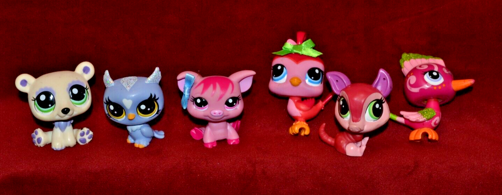 Littlest Pet Shop LPS Lot of 6 FAST SHIPPING! #'s 2340, 3603, 3748, 3595, 206, 1
