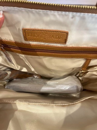 Lily Jade Handbag Shoulder Bag Purse Vegan Leather in Camel NEW Ships From Japan - Picture 2 of 2