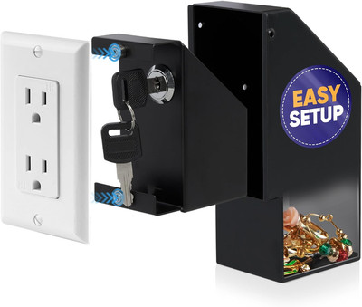 Caja fuerte oculta con toma de pared y cerradura con llave Electric Socket Safe