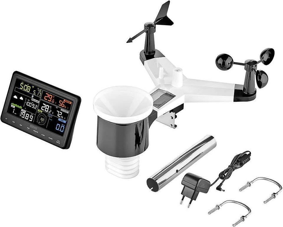 Eurochron Funk Wetterstation EFWS 29 Wettermessstation Vorhersage App Wifi Funk