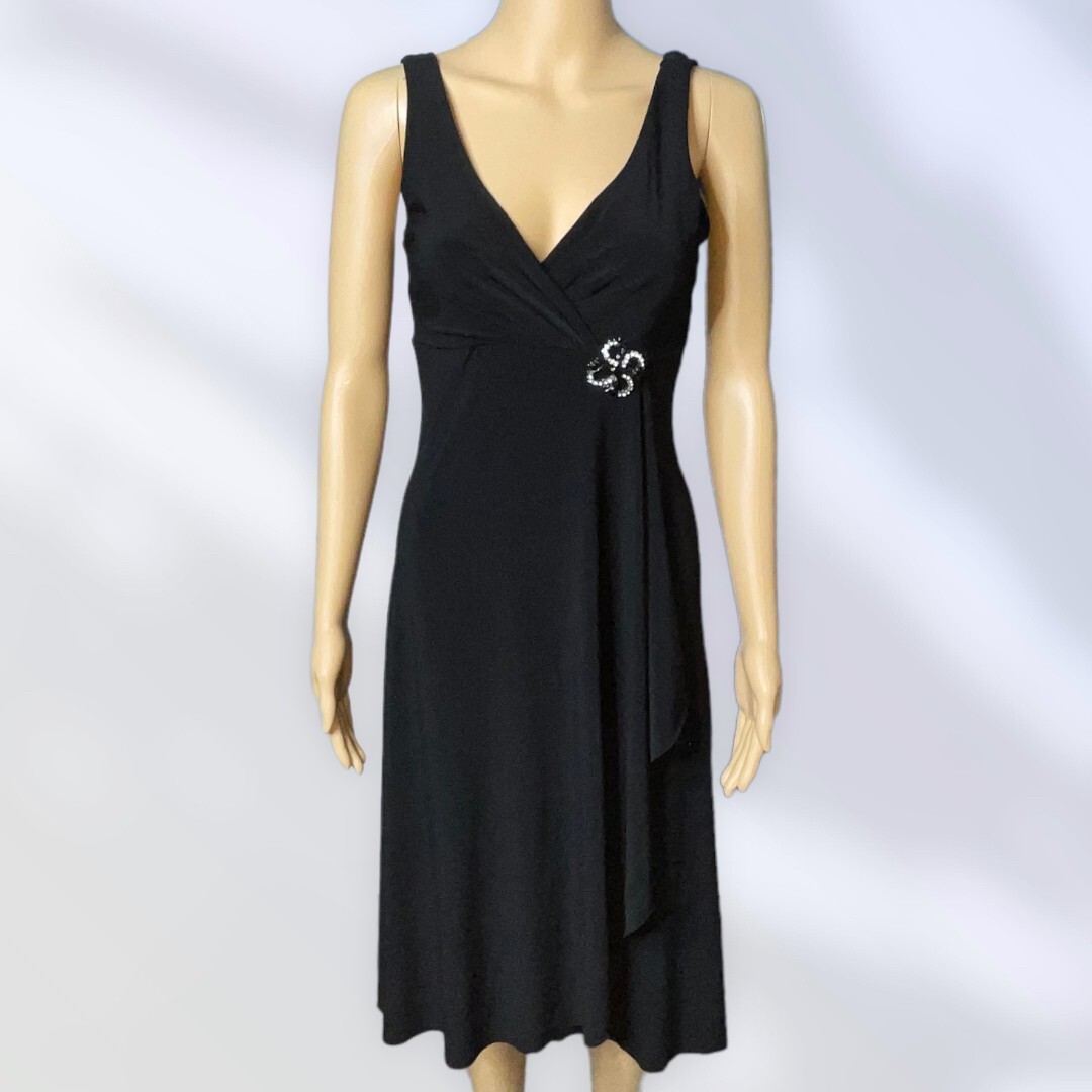bisou bisou michele bohbot black dress Bisou Bisou Michele Bohbot Elegant Party Cocktail Black Dress Size 6