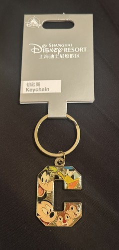 Choose Your Letter - Shanghai Disneyland Disney keychain Mickey Minnie Chip Dale - Picture 2 of 5