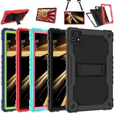 Compatible With T-Mobile Revvl Tab 5G 2023 Case Cover & Shoulder Strap Kickstand