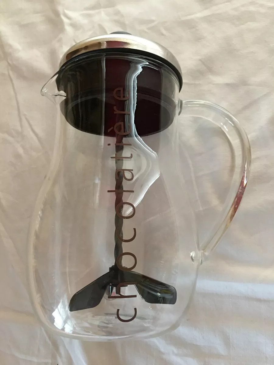 BODUM Chocolatiere Chocolate Jug Hot Cocoa Frother Mixer Glass