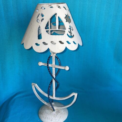 Anchor's Away Nautical Yankee Candle Tealight Cast Iron Metal Ship  ❤️gsc39j2 - Picture 1 of 13