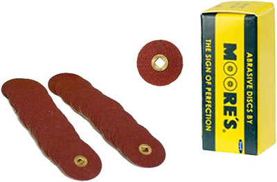 E C Moore's Adalox Fine Grit 7/8'' Sanding Disc Snap On Metal Center Pack of 50