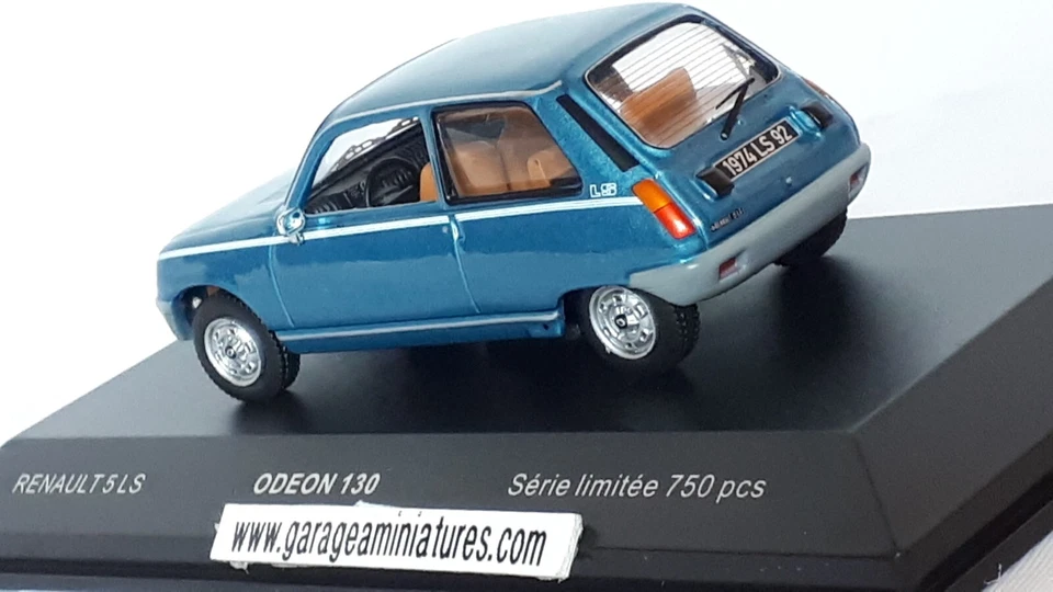 RENAULT R5 LS BLEU 1974 ODEON REF 130 ECHELLE AU 1/43 EME COLLECTION - Photo 2/4
