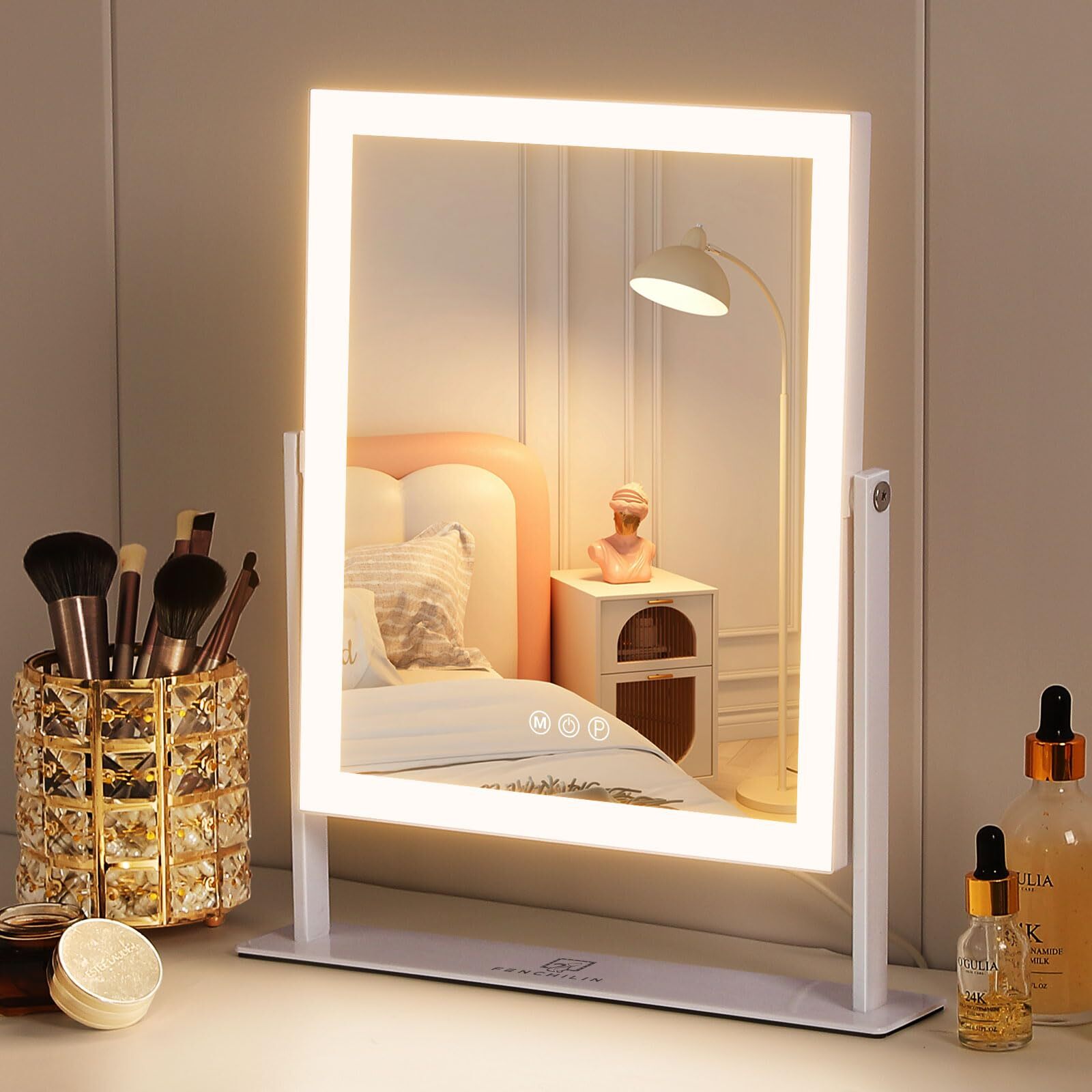 11.8x9.8 Vanity Mirror with LED Lights Hollywood Makeup Mirror