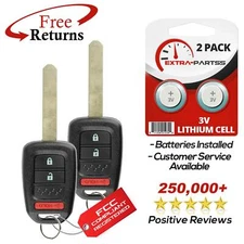 2 For 2015 2016 2017 Honda CR-V Keyless Entry Remote Key Fob MLBHLIK6-1T