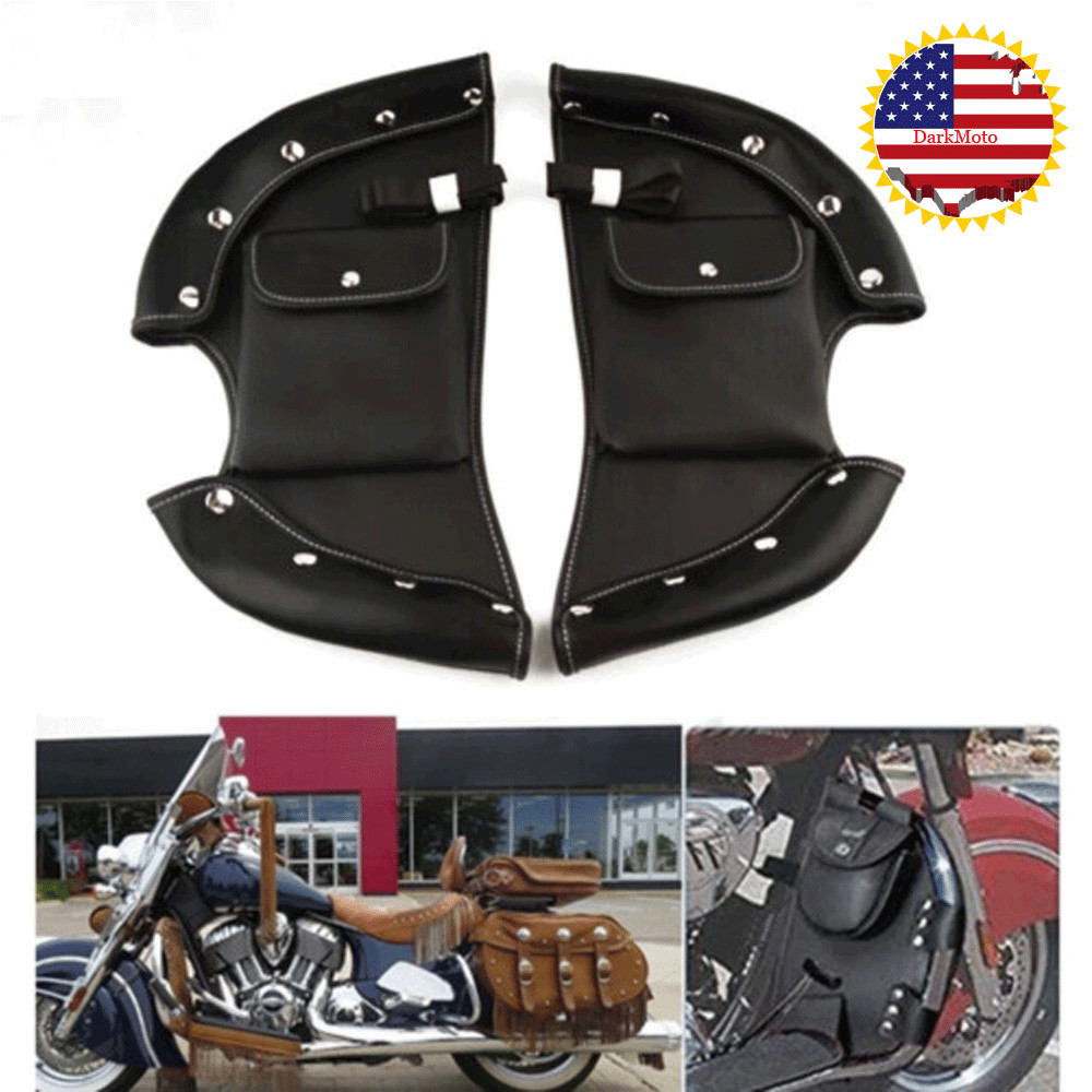 Soft Lowers Chaps Leg Warmer Bags Crash Bar Bag Rider For Indian Chieftain 2014+