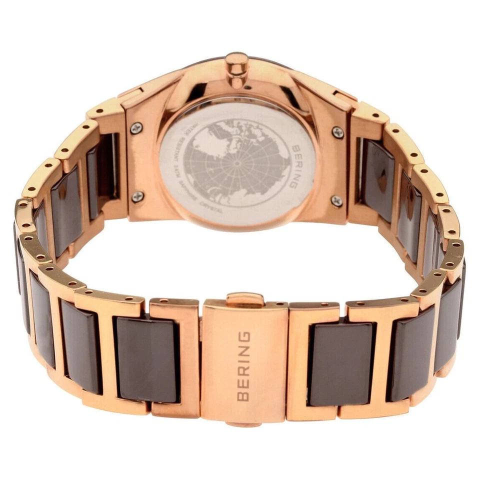 Женские часы Bering Time керамика розовое золото сталь с керамическими звеньями. 32230-765 - Изображение 3 из 4