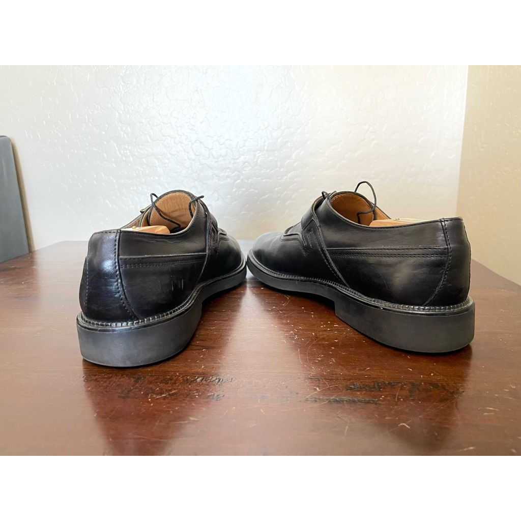 Cable & Co. Mens Oxford Dress Shoes Black Almond Toe Buckle  display picture 1