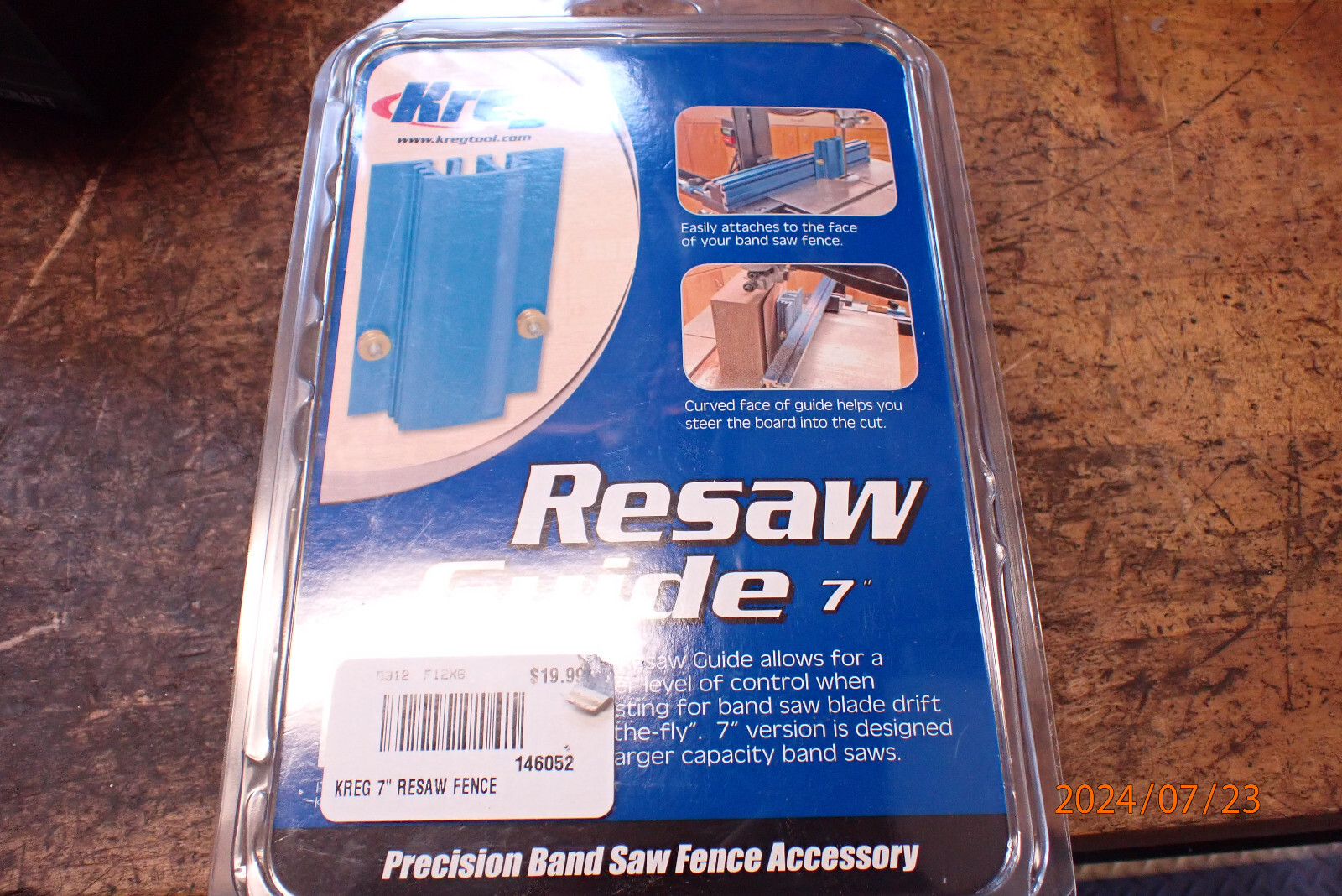 NEW KREG RESAW GUIDE FOR BAND SAW FENCE