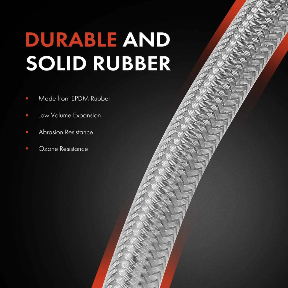 2x Manguera hidráulica de freno para Chrysler Plymouth Prowler delantera izquierda y derecha 4786513AB Foto 3 de 4