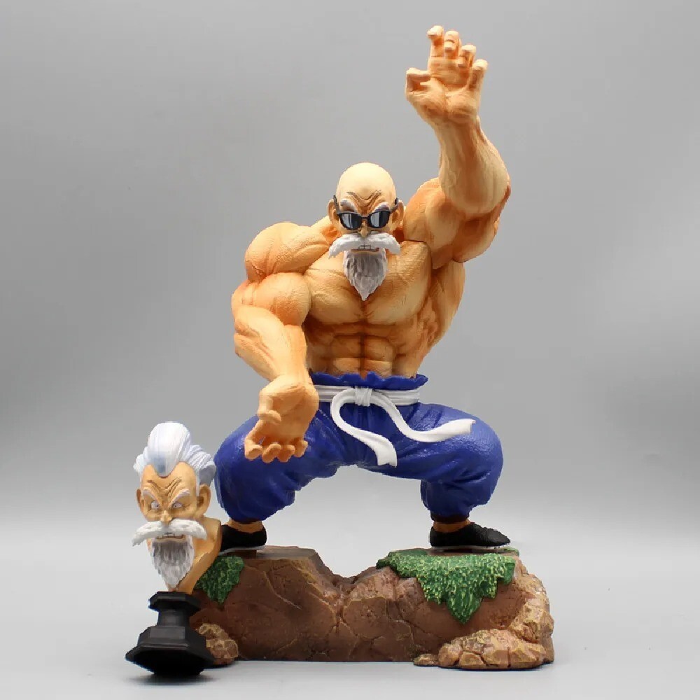 Figura de Acción Dragon Ball Master Roshi 25cm Kame Sennin PVC Modelo DBZ Coleccionista
