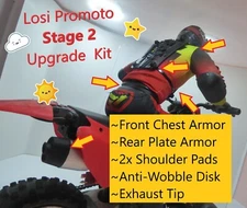 Losi Promoto 1/4 MX Stage 2 Protection Pack Upgrade!  Upgrade & Refresh parts!