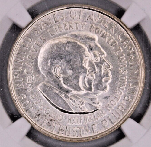 1952 50C Washington-Carver Ms 62 Slabbed NGC - Picture 2 of 4