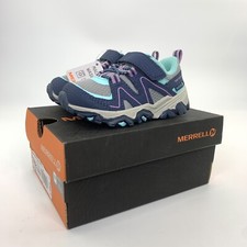 Merrell Trail Quest Navy, Gray, Turquoise Girls Size 6 XW Washable