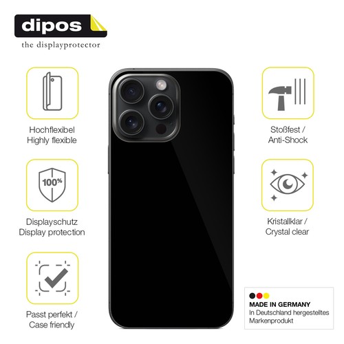 2x 3D Full Cover Schutzfolie für Apple iPhone 16 Pro Rückseite Panzerfolie - Zdjęcie 7 z 7