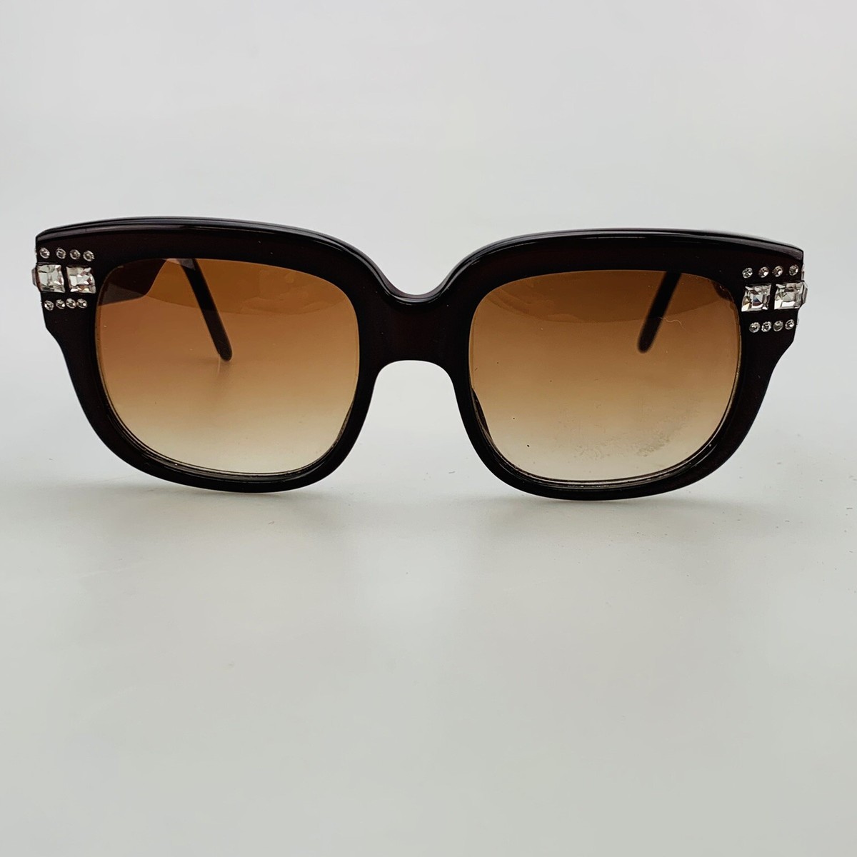Vintage Emmanuelle Khanh Paris Sunglasses Rhinestone Dark  display picture 1