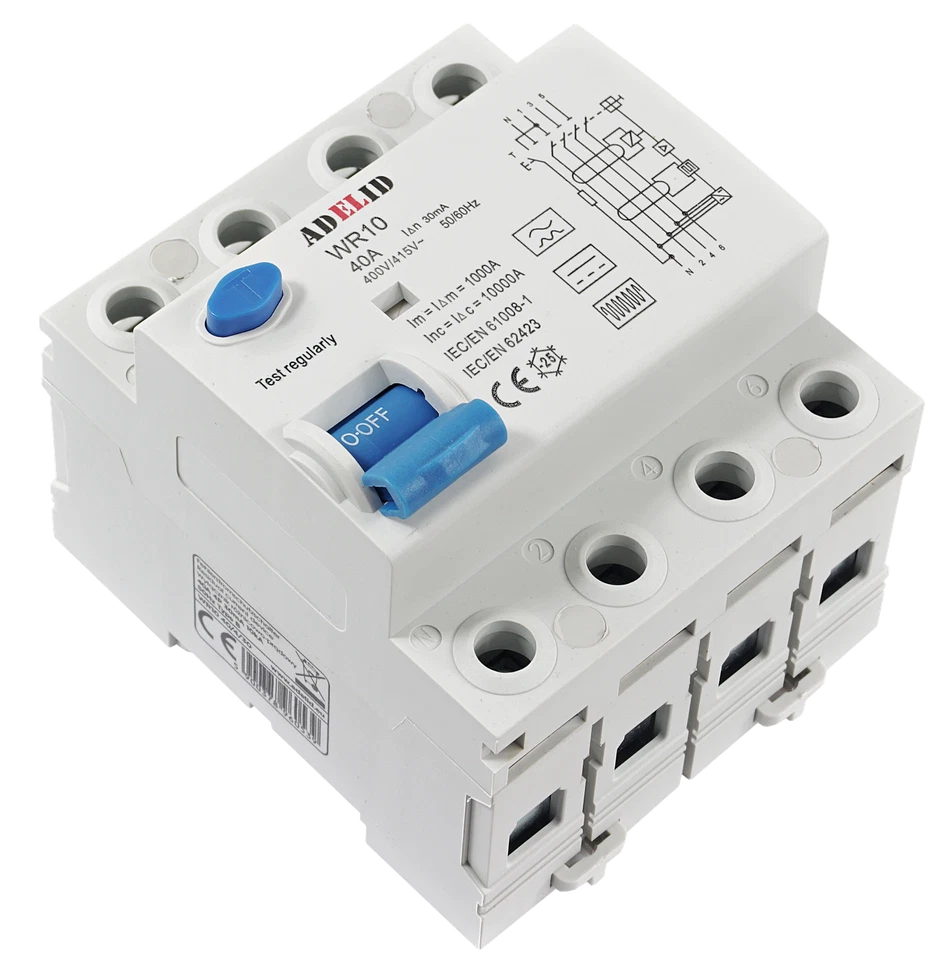 FI Fehlerstromschutzschalter RCD Typ B 40A 63A Wallbox E-Auto Allstromsensitiv - Bild 3 von 4