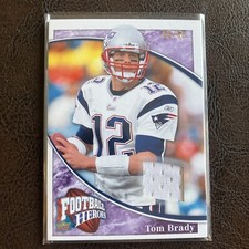 TOM BRADY 2009 UD FOOTBALL HEROES GAME-USED JERSEY #71 SERIAL #6/50 THE GOAT