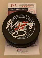 Will Butcher signed New Jersey Devils Official Game Puck autographed JSA