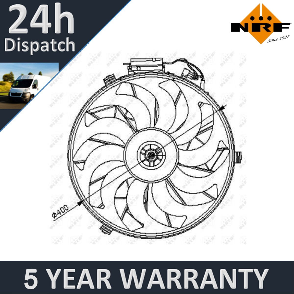 Fits BMW 5 Series 8 7 3 + Other Models NRF Engine Cooling Fan