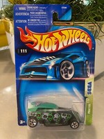 2003 Hot Wheels #111 Sega Reihe 2/5 Phaeton Schwarz/GrüN Mit Chrome 5 Speichen