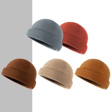 Cappello Beanie Unisex in Pile Invernale Foderato Termico Cuff Skull Cap
