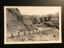 Antique "BADLANDS National Park" RPPC a Postcard Made in USA