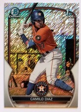 2023 Bowman Chrome Camilo Diaz 1st SHIMMER Parallel Houston Astros #BCP-186