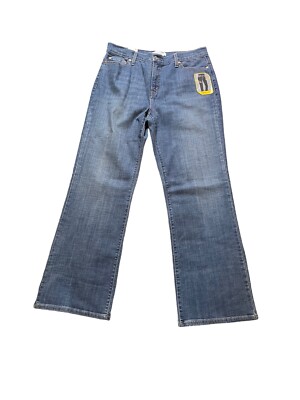 Levis 512 Perfectly Shaping Bootcut Blue Jeans Medium Wash Denim Juniors 16