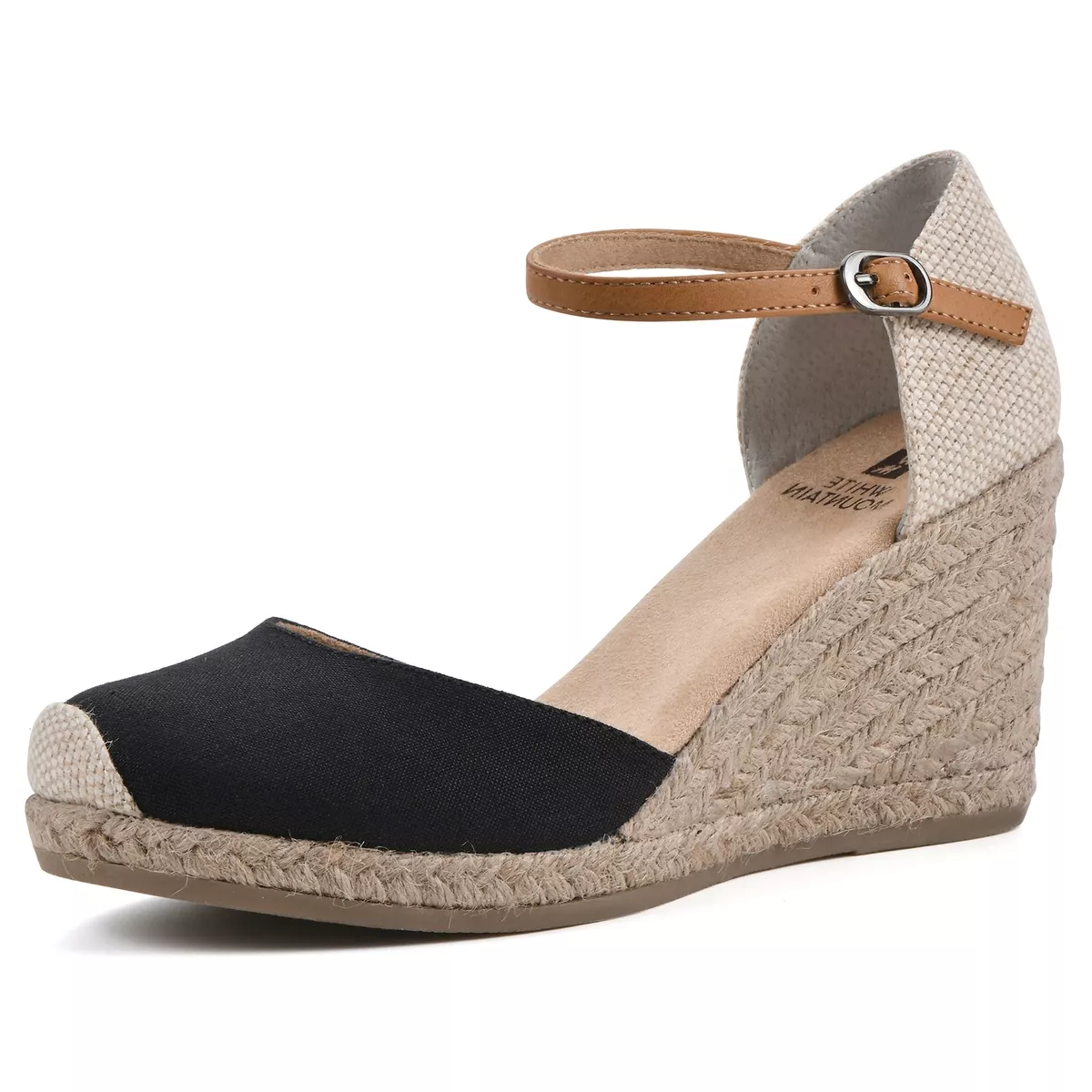 White mountain espadrille wedges sales