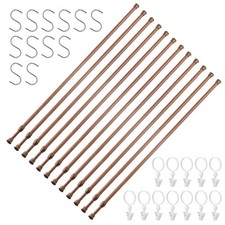 12 Pack Tension Rods for Windows 28 to 48 Inch Spring Tension Rod Adjustable ...